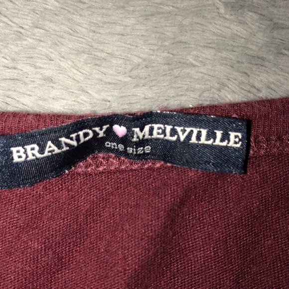 BRANDY MELVILLE red t shirt - Picture 2 of 2
